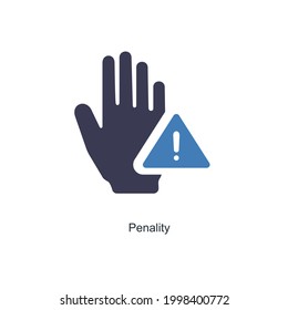 Penalty or Restriction Icon Concept 