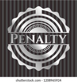 Penalty silvery emblem