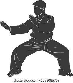 Pencak Silat Martial Arts Silhouette 