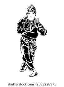 Pencak silat movement images, suitable for educational books, posters, logos, t-shirt designs and others