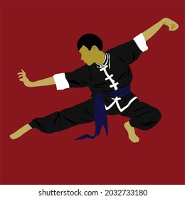 pencak silat warrior from Indonesia