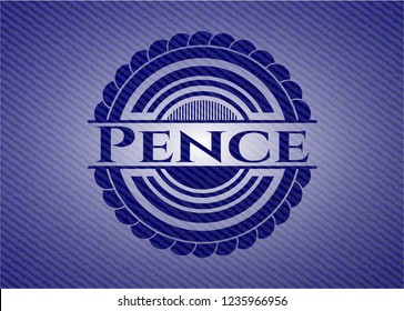 Pence with jean texture