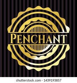 Penchant shiny badge. Vector Illustration. Detailed.