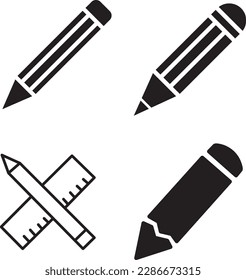penci icon set vector trendy style illustration on white background..eps