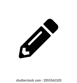 pencil alt Icon. Flat style design isolated on white background. Vector illustration