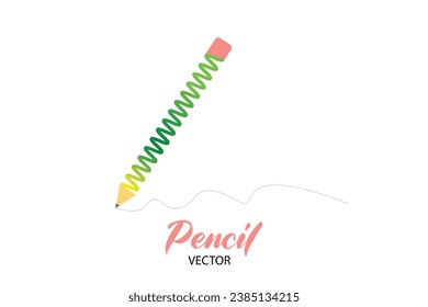 Pencil Art Illustrator Vector Design