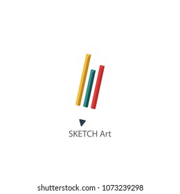 pencil Art logo template