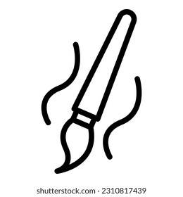 Pencil artwork icon outline vector. Art gallery. Culture painting