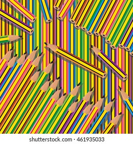 pencil background, vector illustration