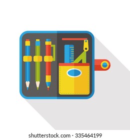 Pencil Bag flat icon