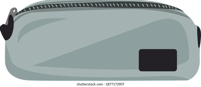 Bolsa de lápiz, ilustración, vector sobre fondo blanco