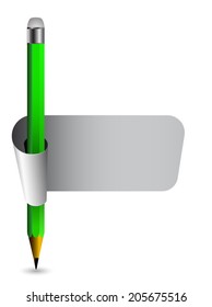 Stift mit Banner-Design
