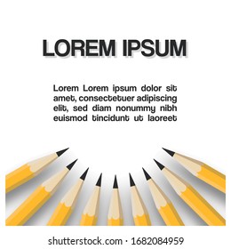 
Cartel de lápiz para anuncios educativos