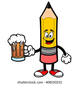 Pencil with a Beer
