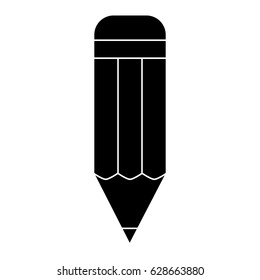 pencil  - black vector icon