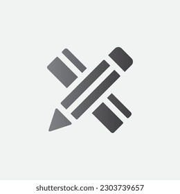 Pencil Book Construction Icon Symbol Illustration Vector
