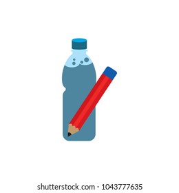 Pencil Bootle Logo Icon Design