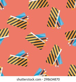pencil box flat icon,eps10 seamless pattern background
