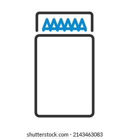 Pencil Box Icon. Editable Bold Outline With Color Fill Design. Vector Illustration.