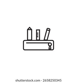 ícone de caixa de lápis ilustração elemento design