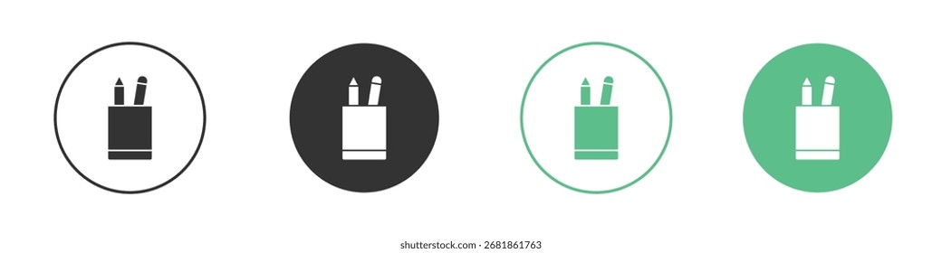 Pencil box icon for your website, mobile, presentation, and logo designs.
