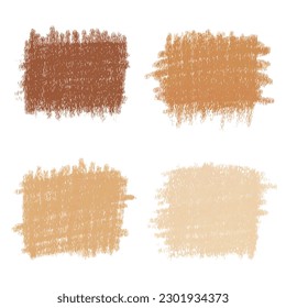 Pencil brush strokes. Labels for text