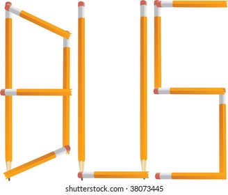 Pencil Bus Vector