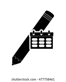 pencil and calendar icon