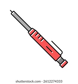 pencil carpenter color icon vector. pencil carpenter sign. isolated symbol illustration