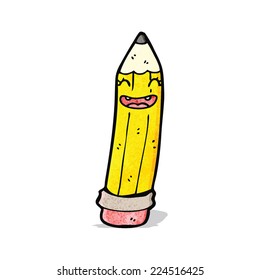 personaje de caricatura de lápiz
