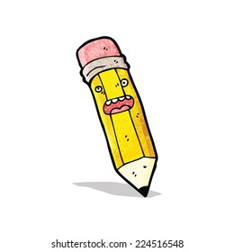 personaje de caricatura de lápiz