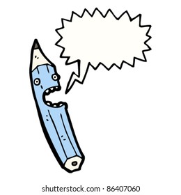 pencil cartoon character