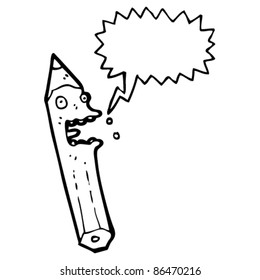 pencil cartoon character