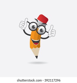 Pencil cartoon character, can be used for mascot, avatar etc. High quality vector graphic EPS10
