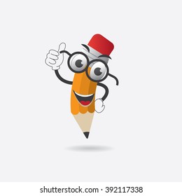 Pencil cartoon character, can be used for mascot, avatar etc. High quality vector graphic EPS10
