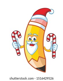 pencil cartoon character mascot vector design
