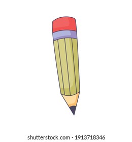 pencil cartoon doodle hand drawn concept vector kawaii illustration.
