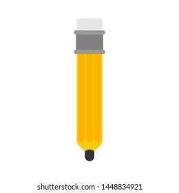 Pencil cartoon isolated. kids character. Childrens style. 