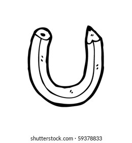 pencil cartoon letter U