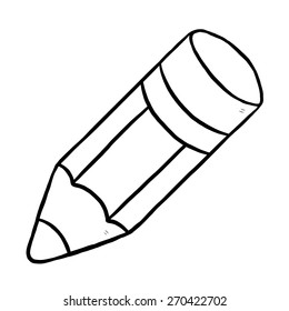 pencil / cartoon vector and illustration, black and white, hand drawn, sketch style, isolated on white background.