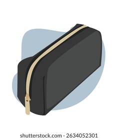 Caixa de lápis. Vetor preto com caixa de lápis 