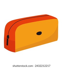 pencil case in flat style on white background vector