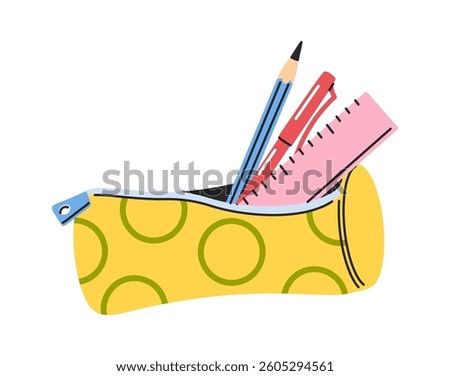 Pencil case hand-drawn stationery box