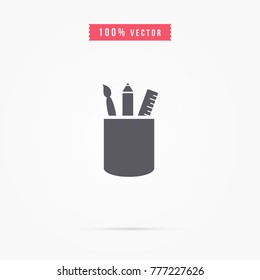 Pencil case icon