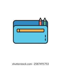 Pencil Case Icon for Creative Projects