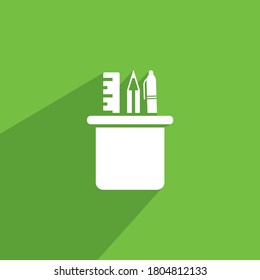pencil case icon, Education Icon Vector