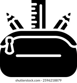 Pencil Case Icon Element For Design