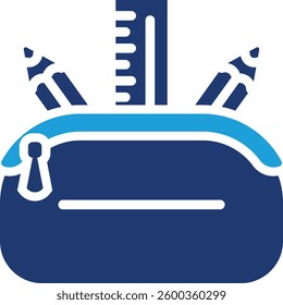 Pencil Case Icon Element For Design