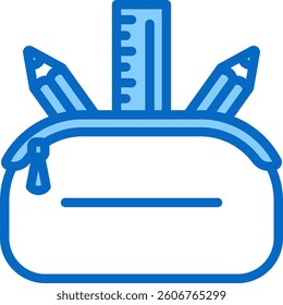 Pencil Case Icon Element For Design