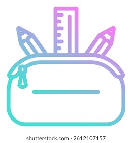 Pencil Case Icon Element For Design